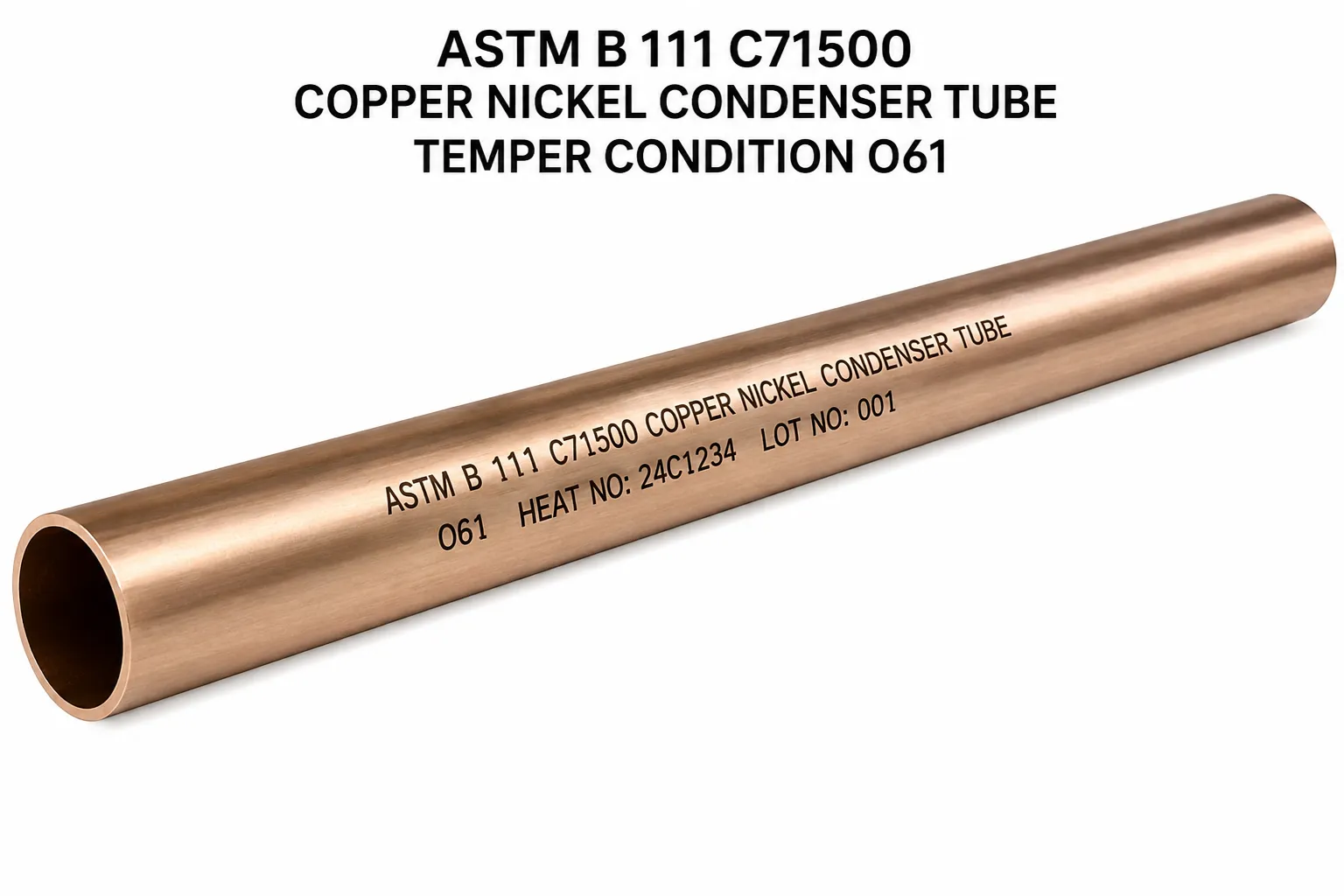 Astm B 111 C71500 Copper Nickel Condenser Tube
